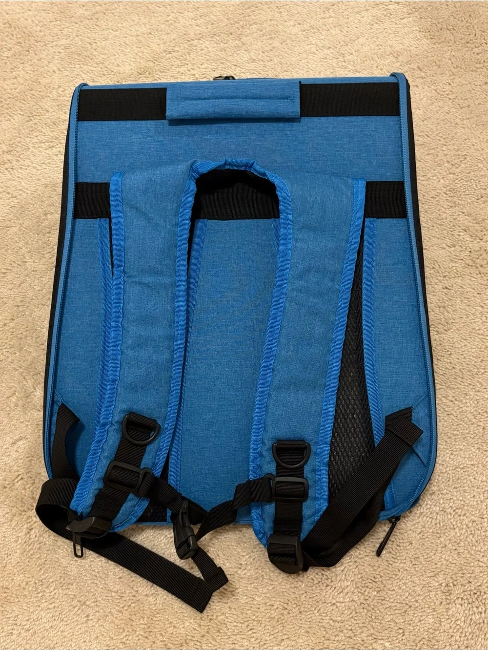 Blue Cat Bubble Backpack Carrier with Front Pockets